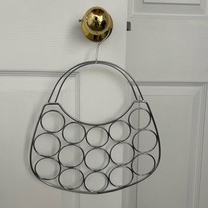 Silver Metal Scarf Hanger and Organizer